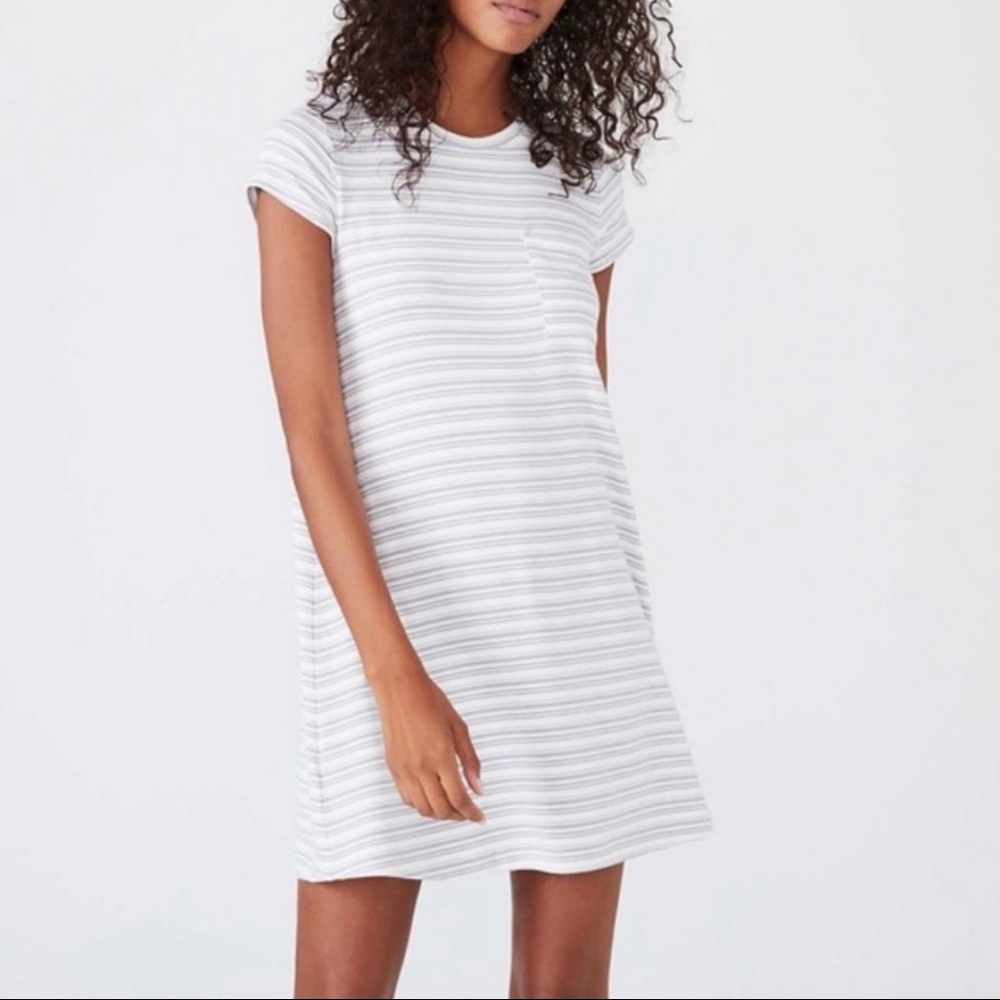 Lou & Grey Striped Shift T Shirt Casual Dress